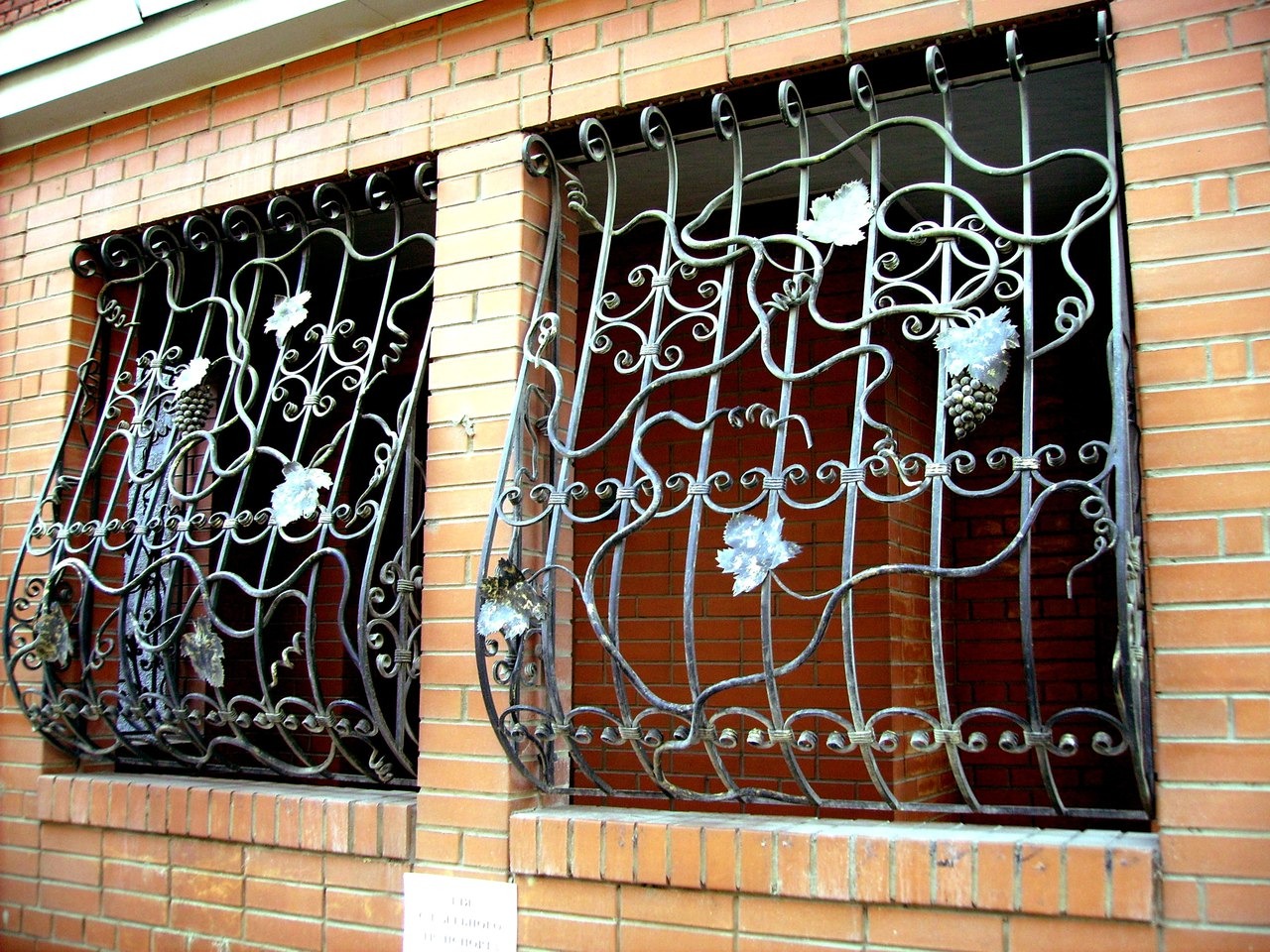Художественная ковка: кованые двери и оконные решетки